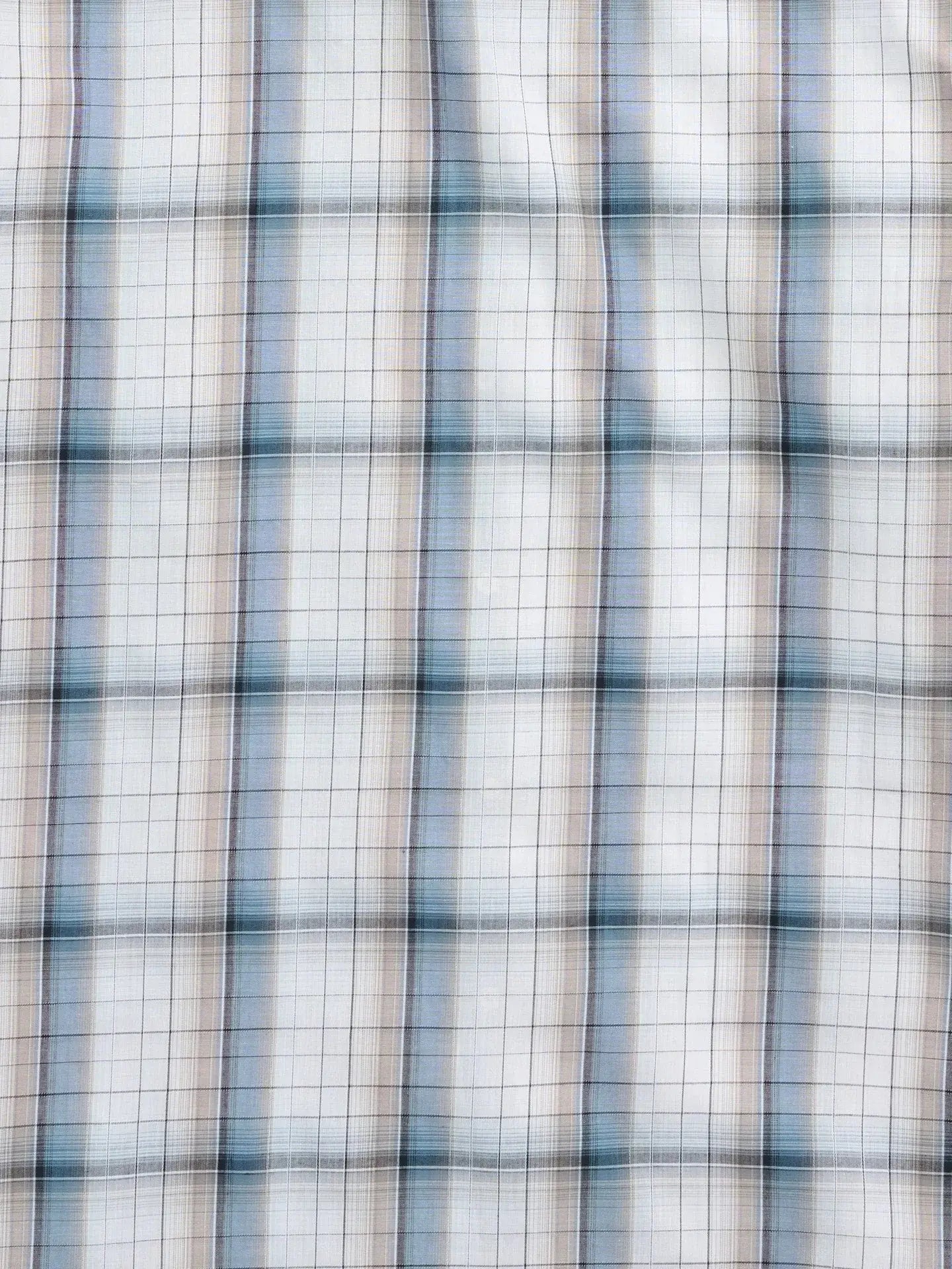 Men's Ely Cattleman Long Sleeve Textured Plaid Western Snap Shirt- Rust & Blue - Ely Cattleman - Flyclothing LLC