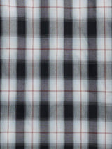 Men's Ely Cattleman Long Sleeve Textured Plaid Western Snap Shirt- Black & Navy - Ely Cattleman - Flyclothing LLC