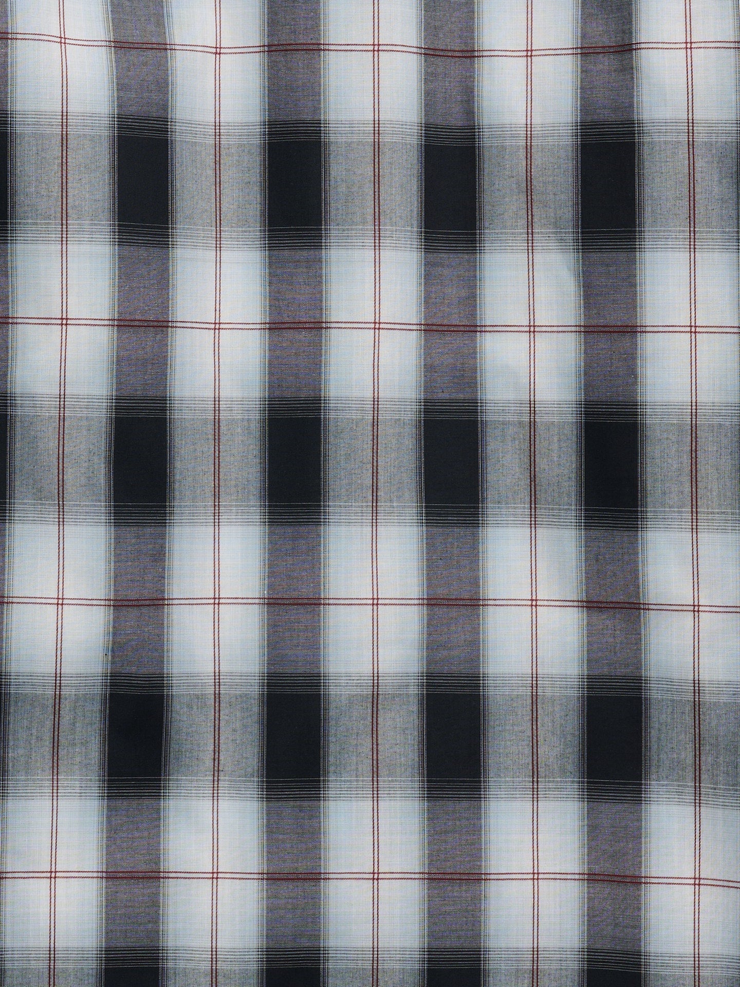 Men's Ely Cattleman Long Sleeve Textured Plaid Western Snap Shirt- Black & Navy