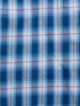 Men's Ely Cattleman Long Sleeve Textured Plaid Western Snap Shirt- Black & Navy