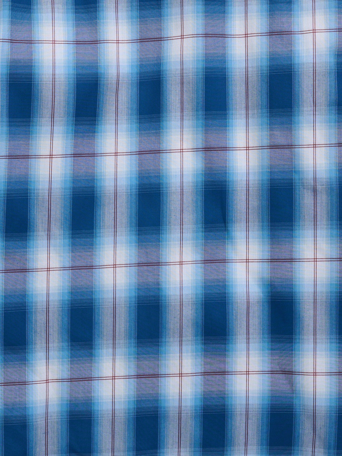 Men's Ely Cattleman Long Sleeve Textured Plaid Western Snap Shirt- Black & Navy