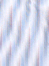 Men's Ely Cattleman Long Sleeve Textured Stripe Western Snap Shirt- White & Navy - Ely Cattleman - Flyclothing LLC