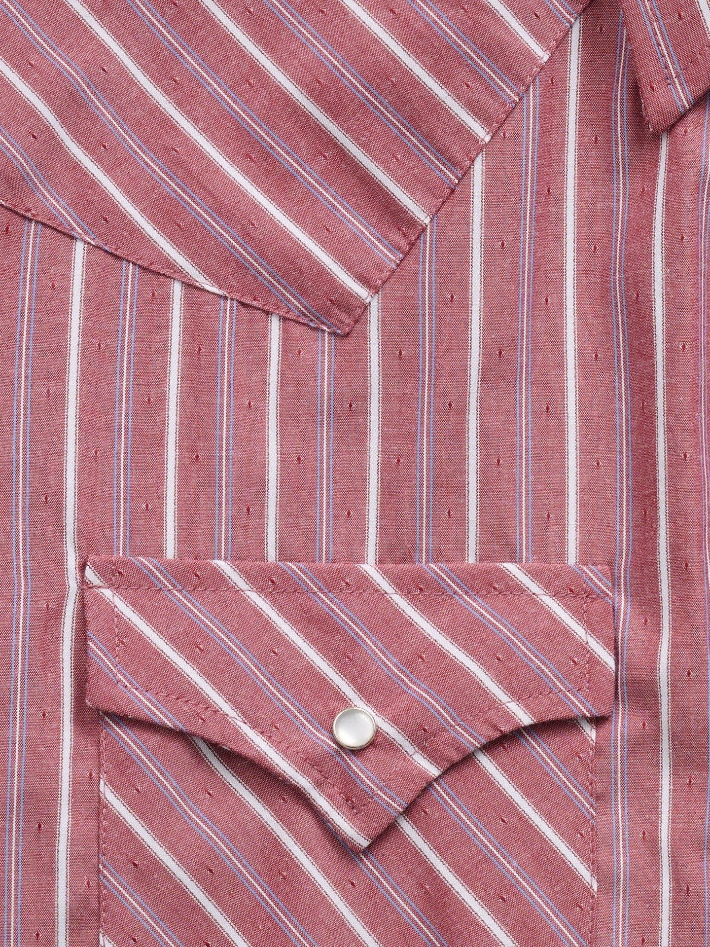 Men's Ely Cattleman Long Sleeve Red Americana Stripe Western Snap Shirt - Ely Cattleman - Flyclothing LLC