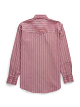 Men's Ely Cattleman Long Sleeve Red Americana Stripe Western Snap Shirt - Ely Cattleman - Flyclothing LLC