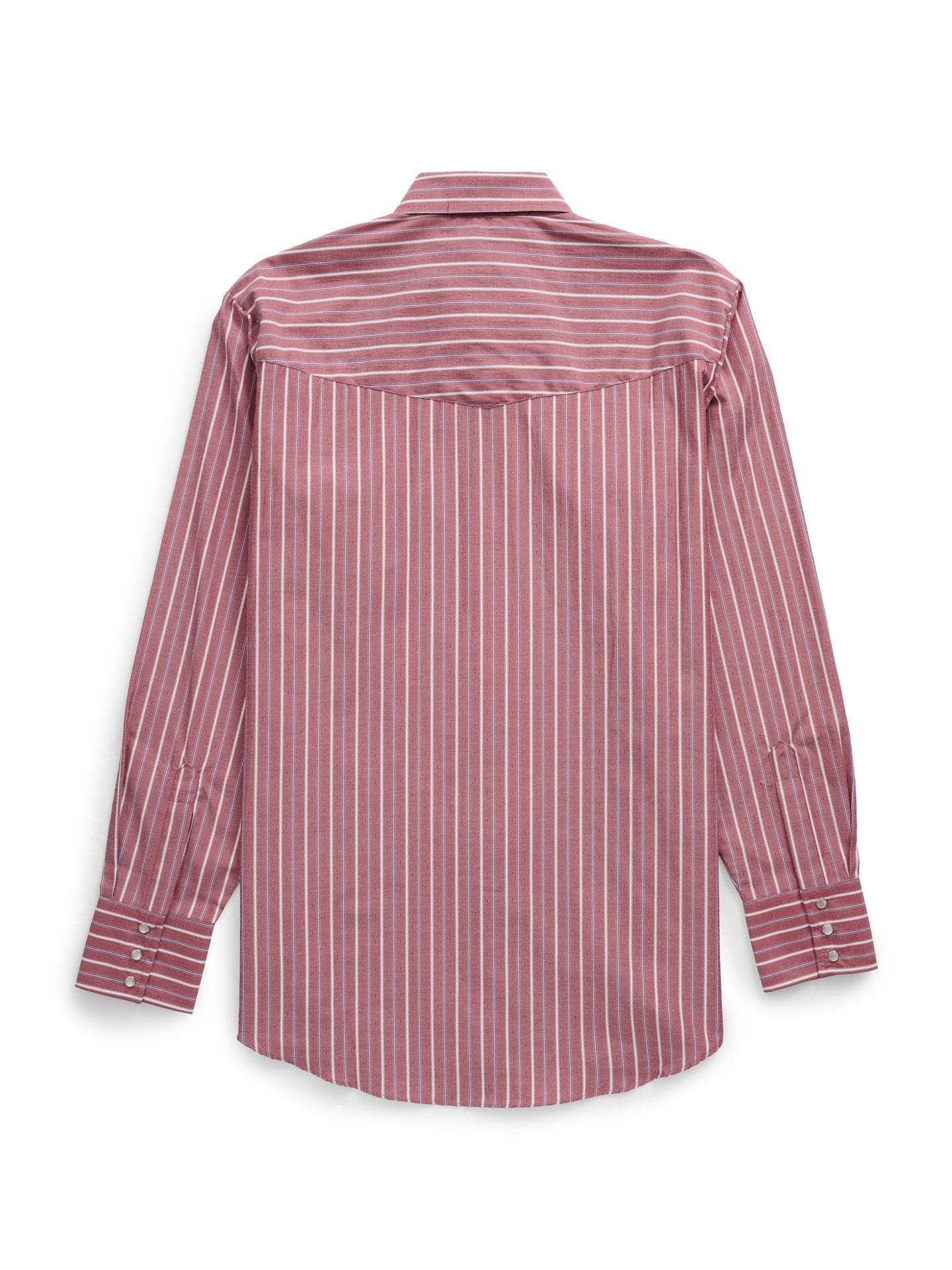 Men's Ely Cattleman Long Sleeve Red Americana Stripe Western Snap Shirt - Ely Cattleman - Flyclothing LLC
