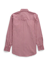 Men's Ely Cattleman Long Sleeve Red Americana Stripe Western Snap Shirt - Ely Cattleman - Flyclothing LLC
