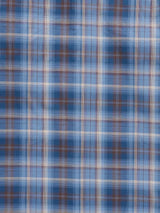 Men's Ely Cattleman Long Sleeve Textured Plaid Western Snap Shirt- Navy - Ely Cattleman - Flyclothing LLC