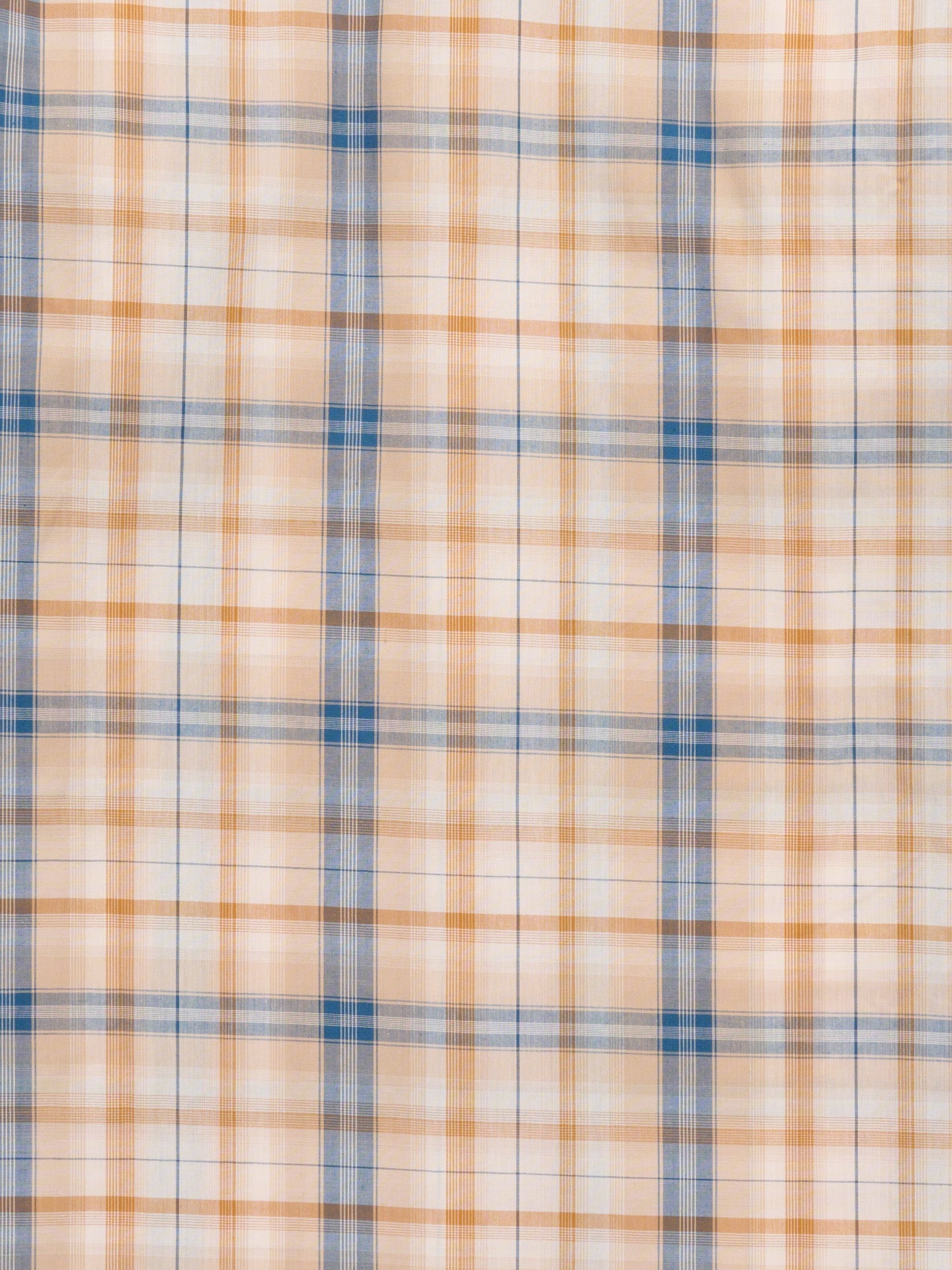 Men's Ely Cattleman Long Sleeve Textured Plaid Western Snap Shirt- Tan