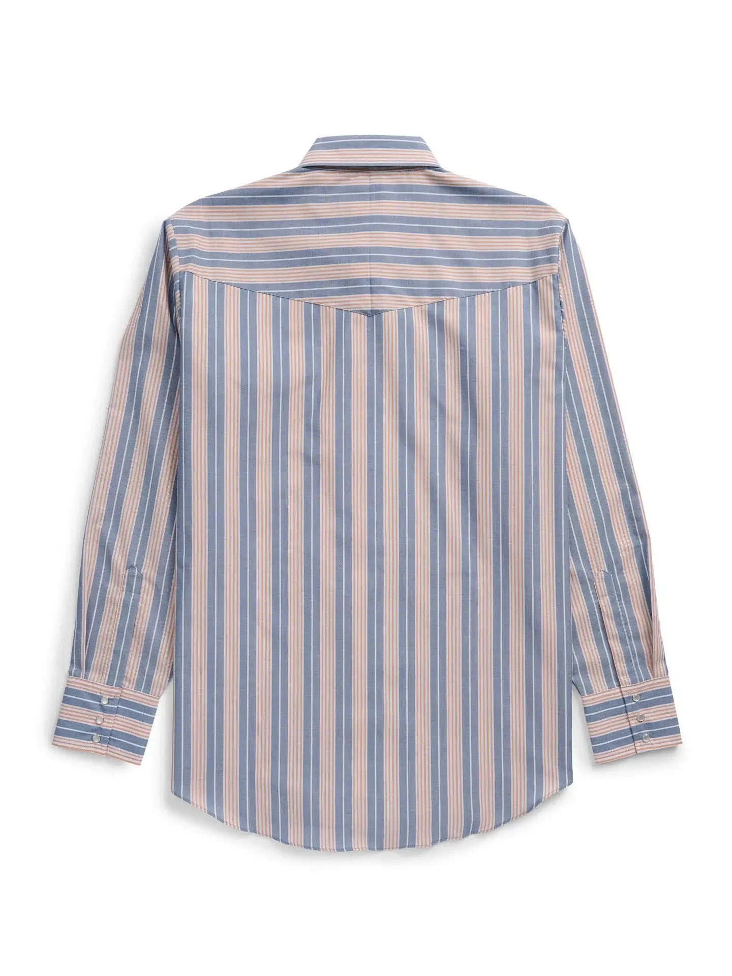 Men's Ely Cattleman Long Sleeve Textured Stripe Western Snap Shirt-Soft Navy - Ely Cattleman - Flyclothing LLC
