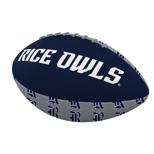 Rice Mini Size Rubber Footballl - Logo Brands - Flyclothing LLC