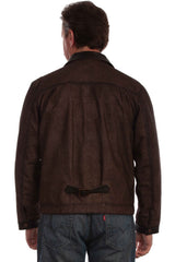 leatherwear mens brown 100% leather men's jacket - Scully Leather - Flyclothing LLC