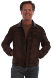 leatherwear mens brown 100% leather men's jacket - Scully Leather