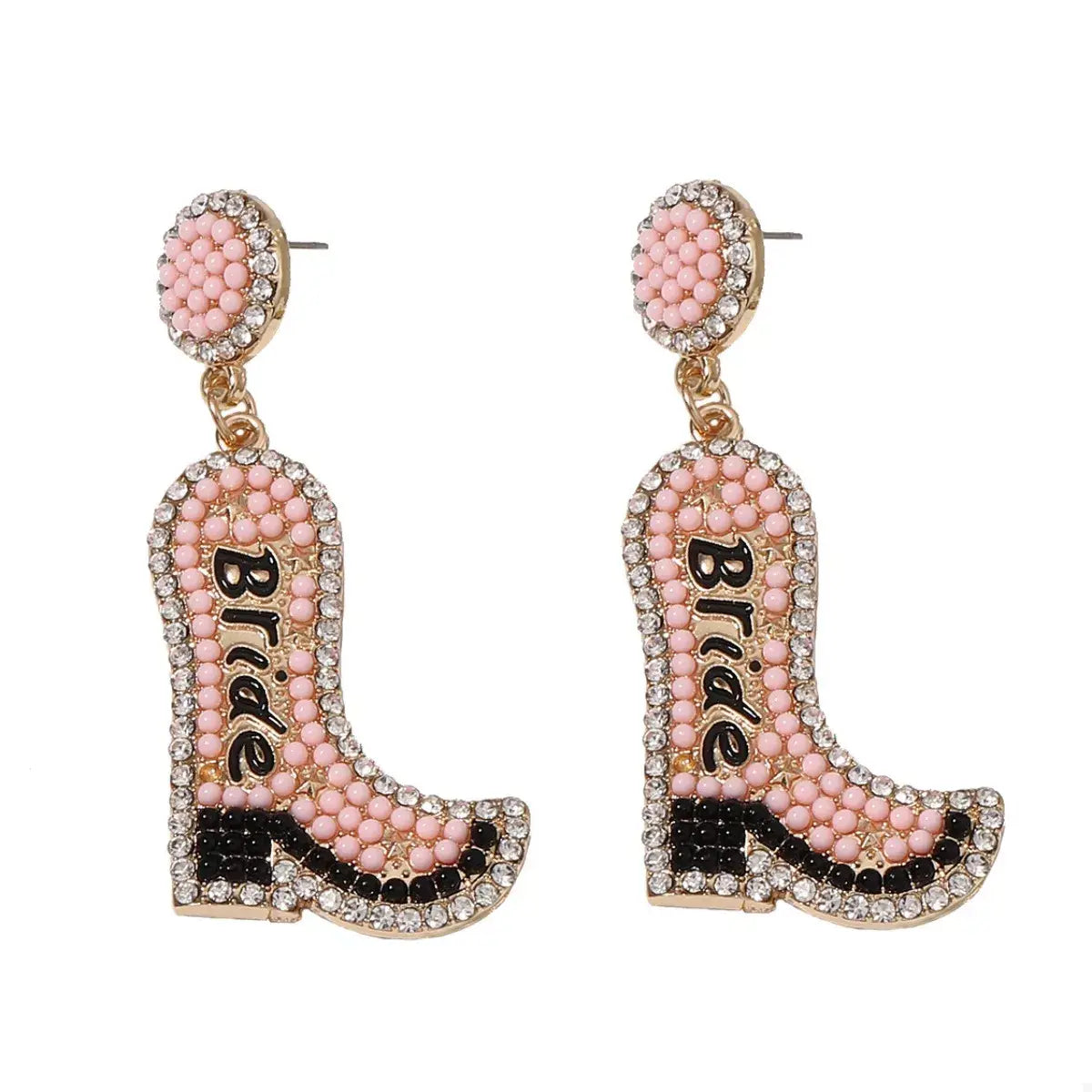 Bride Boot Dangle Earrings - Trendsi - Flyclothing LLC