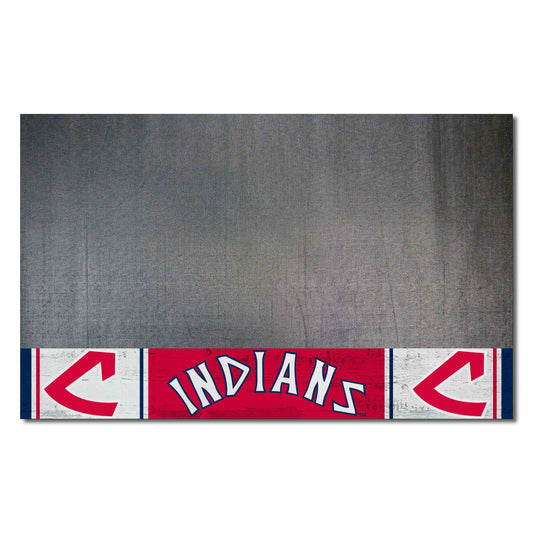 Cleveland Indians Vinyl Grill Mat - 26in. x 42in. - Cleveland Indians