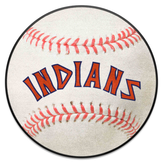 Cleveland Indians Baseball Rug - 27in. Diameter - Cleveland Indians