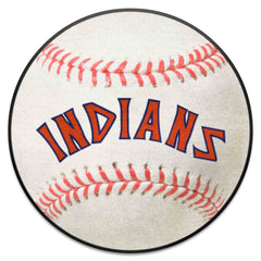 Cleveland Indians Baseball Rug - 27in. Diameter - Cleveland Indians