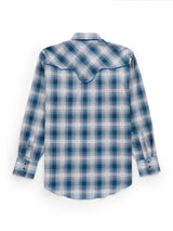 Men's Ely Cattleman Retro Plaid Western Snap Shirt with Piping - Ely Cattleman - Flyclothing LLC