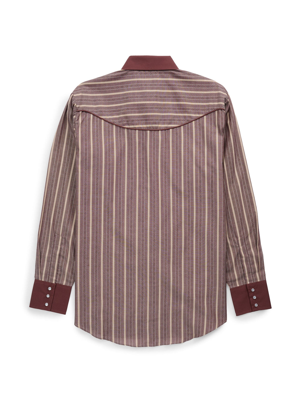 Men's Ely Cattleman Retro Stripe Western Snap Shirt with Jackalope Embroidery