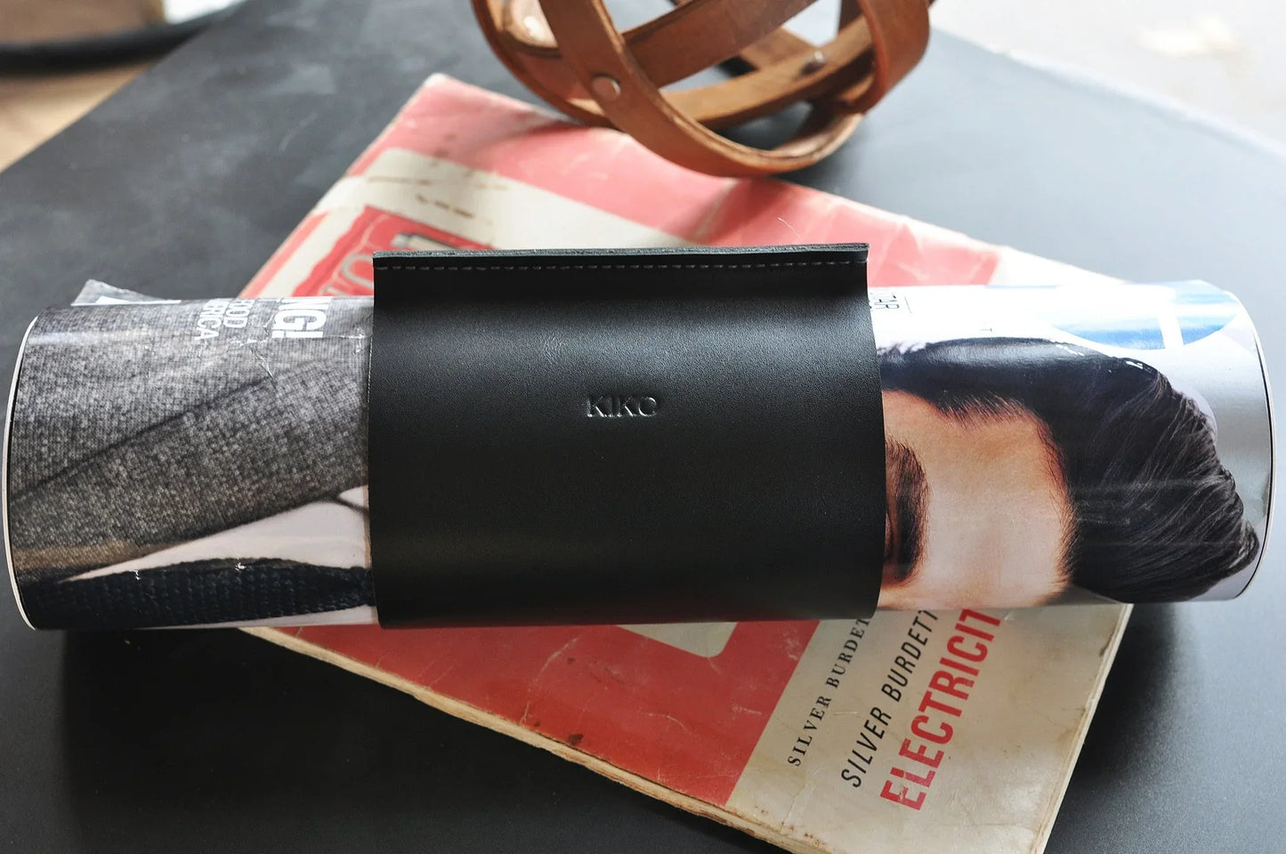 Newspaper/Magazine Holder - Kiko Leather - Flyclothing LLC