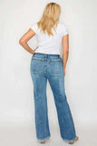 bytos Full Size Cat's Whiskers Mid Rise Bootcut Jeans - Trendsi - Flyclothing LLC