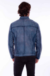 Scully Leather Leatherwear Mens Zip Front Jacket (1054) - Scully Leather - Flyclothing LLC