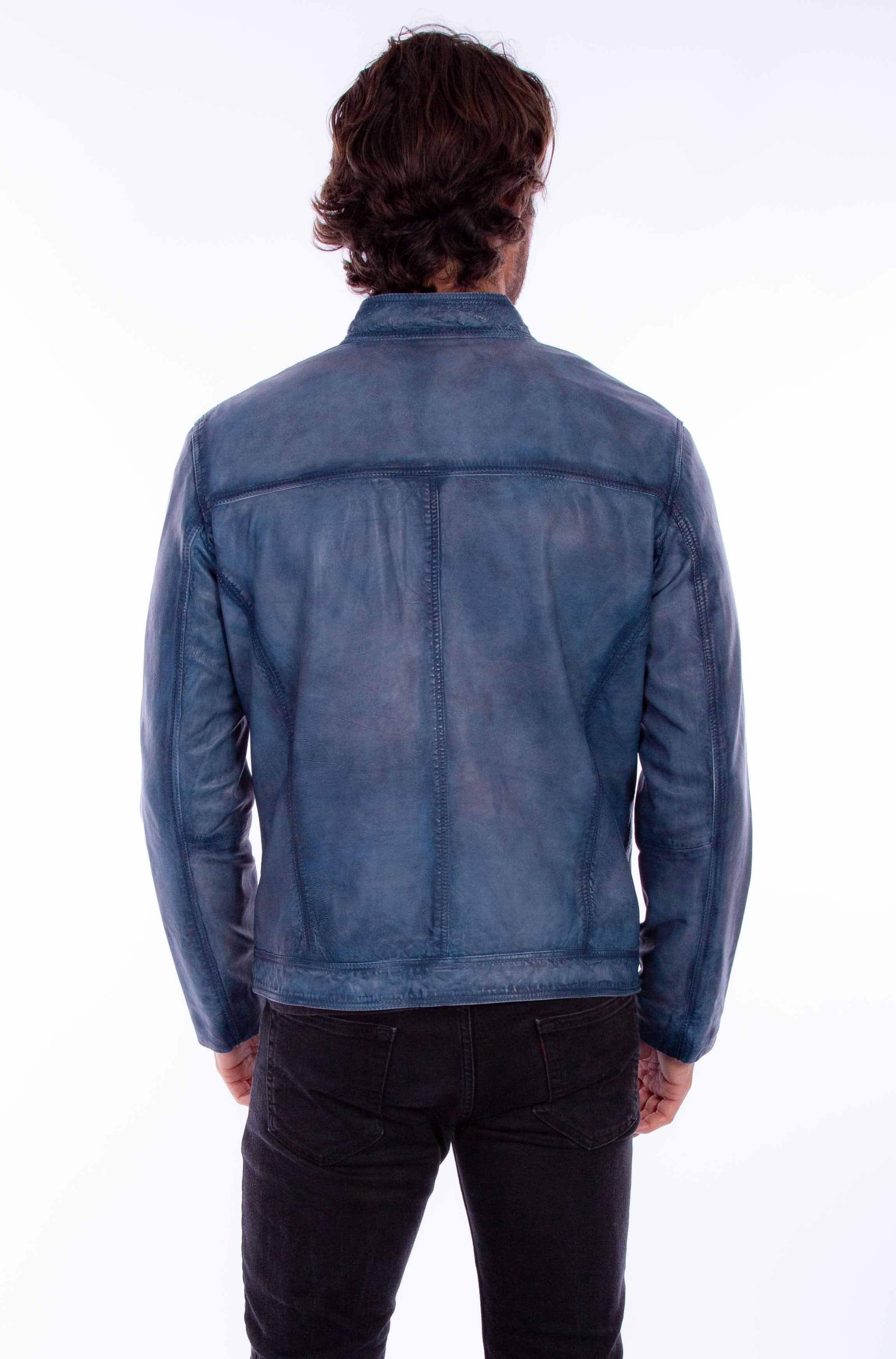 Scully Leather Leatherwear Mens Zip Front Jacket (1054) - Scully Leather - Flyclothing LLC