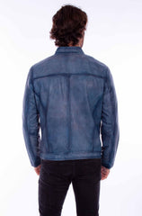 Scully Leather Leatherwear Mens Zip Front Jacket (1054) - Scully Leather