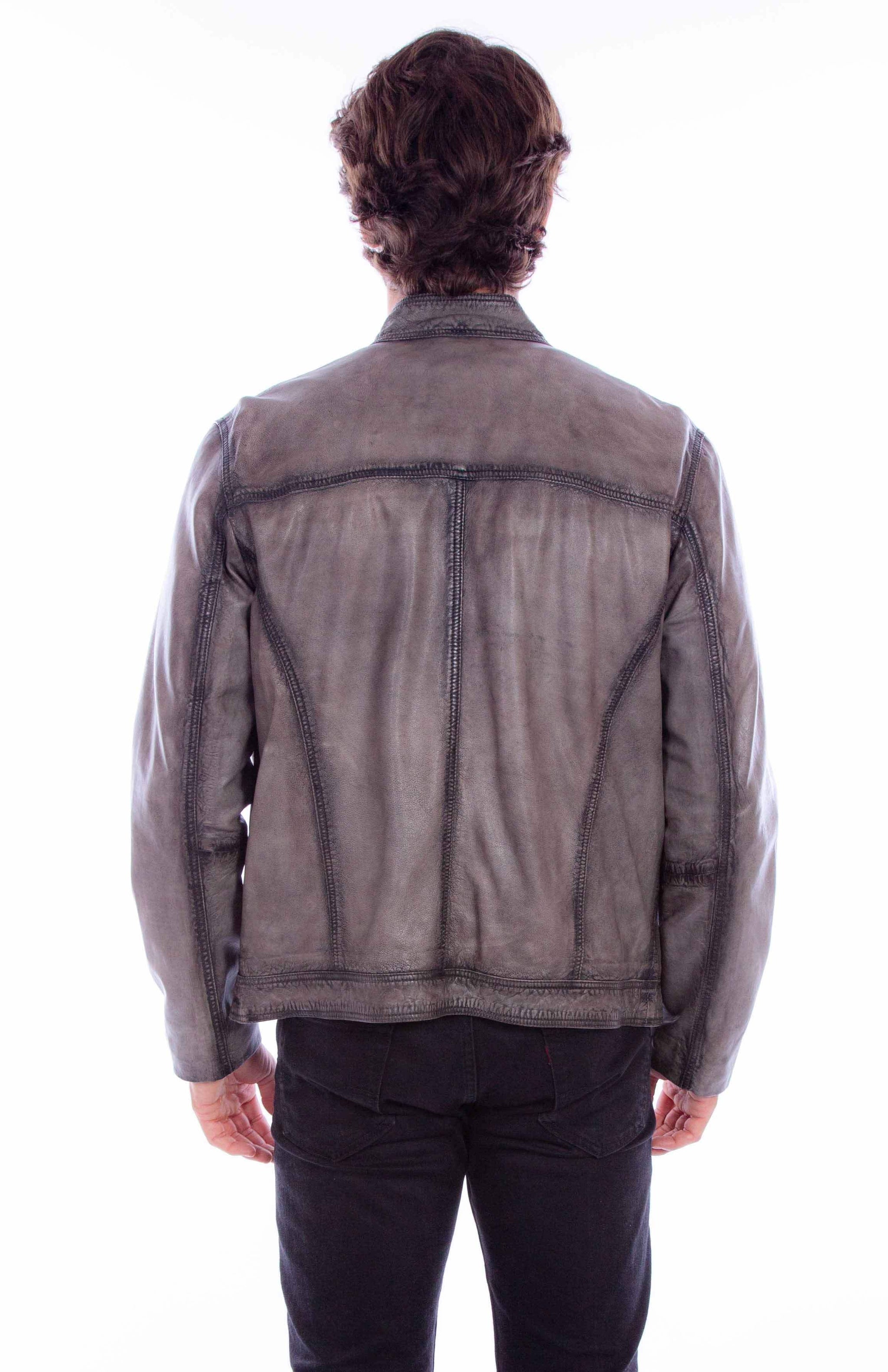 Scully Leather Leatherwear Mens Zip Front Jacket (1054) - Scully Leather - Flyclothing LLC
