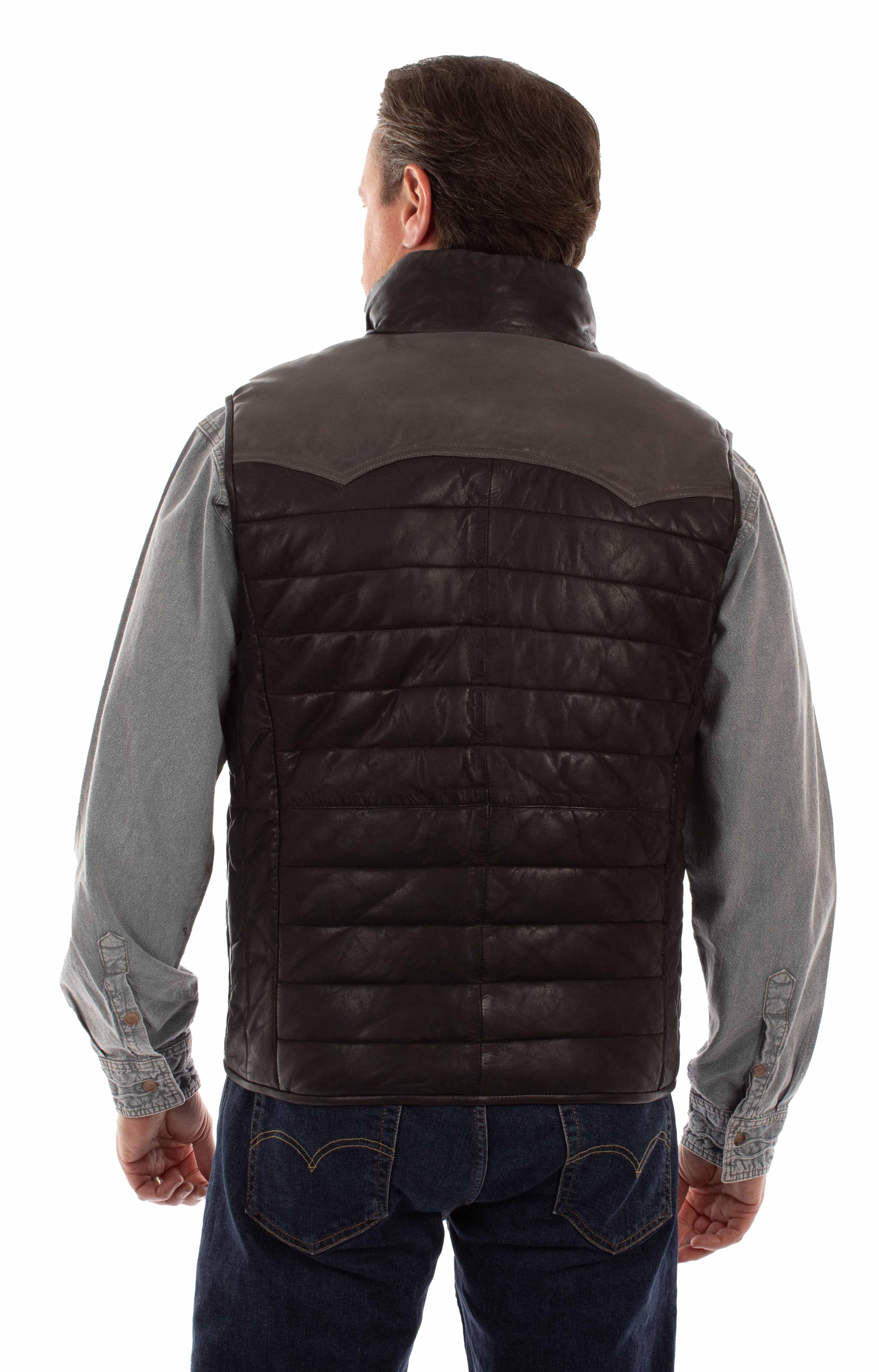 Scully Leather Leatherwear Mens Men's Vest - Scully Leather