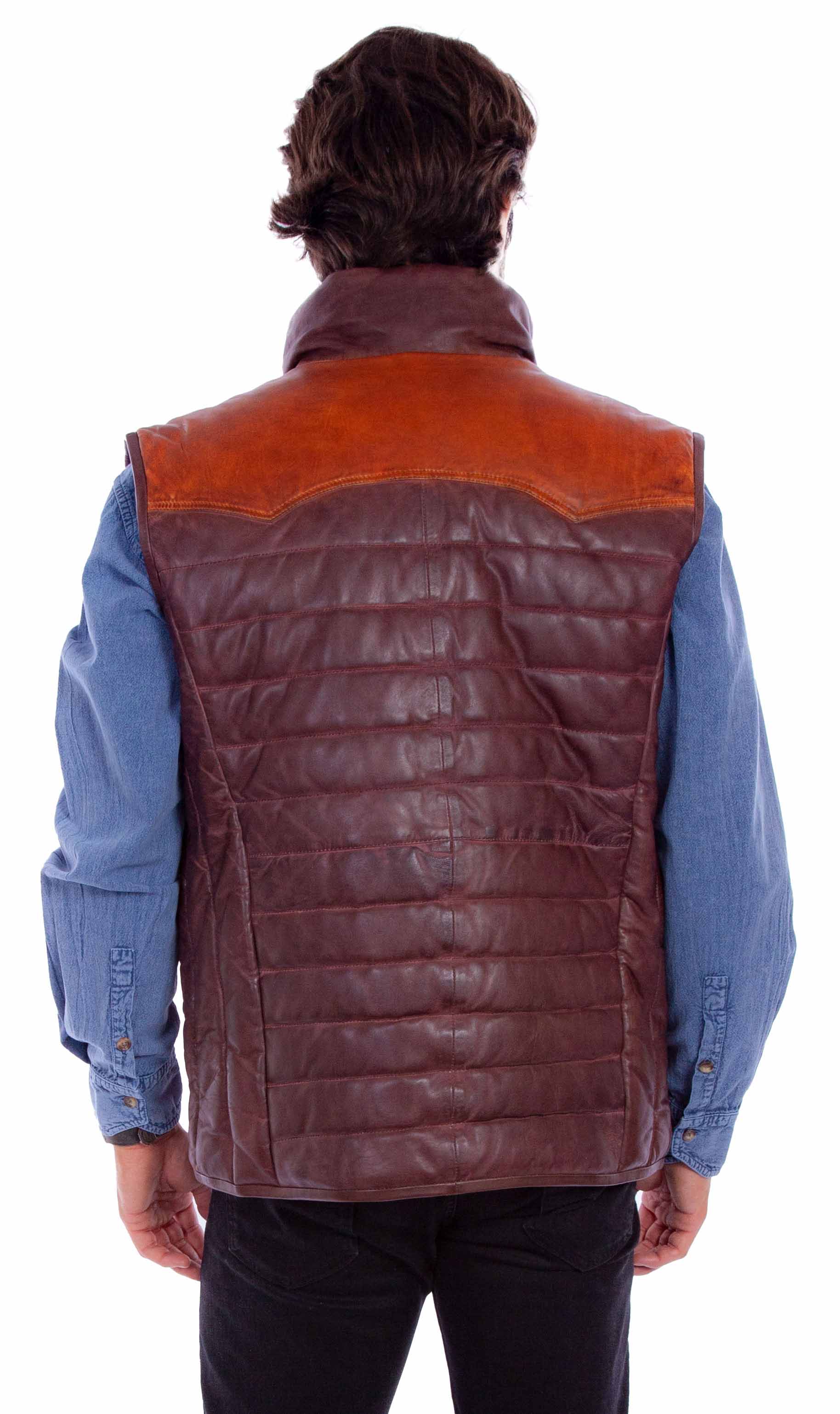 Scully Leather Leatherwear Mens Men's Vest - Scully Leather