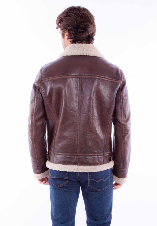 Scully Leather Leatherwear Mens Men's Zip Front Jacket - Scully Leather