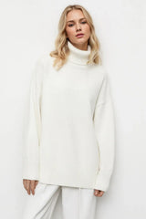 Basic Bae Turtleneck Dropped Shoulder Long Sleeve Sweater - ShopBasicbae - Flyclothing LLC