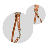 Double Camera Strap Harness- Tan Brown - Classy Leather Bags - Flyclothing LLC