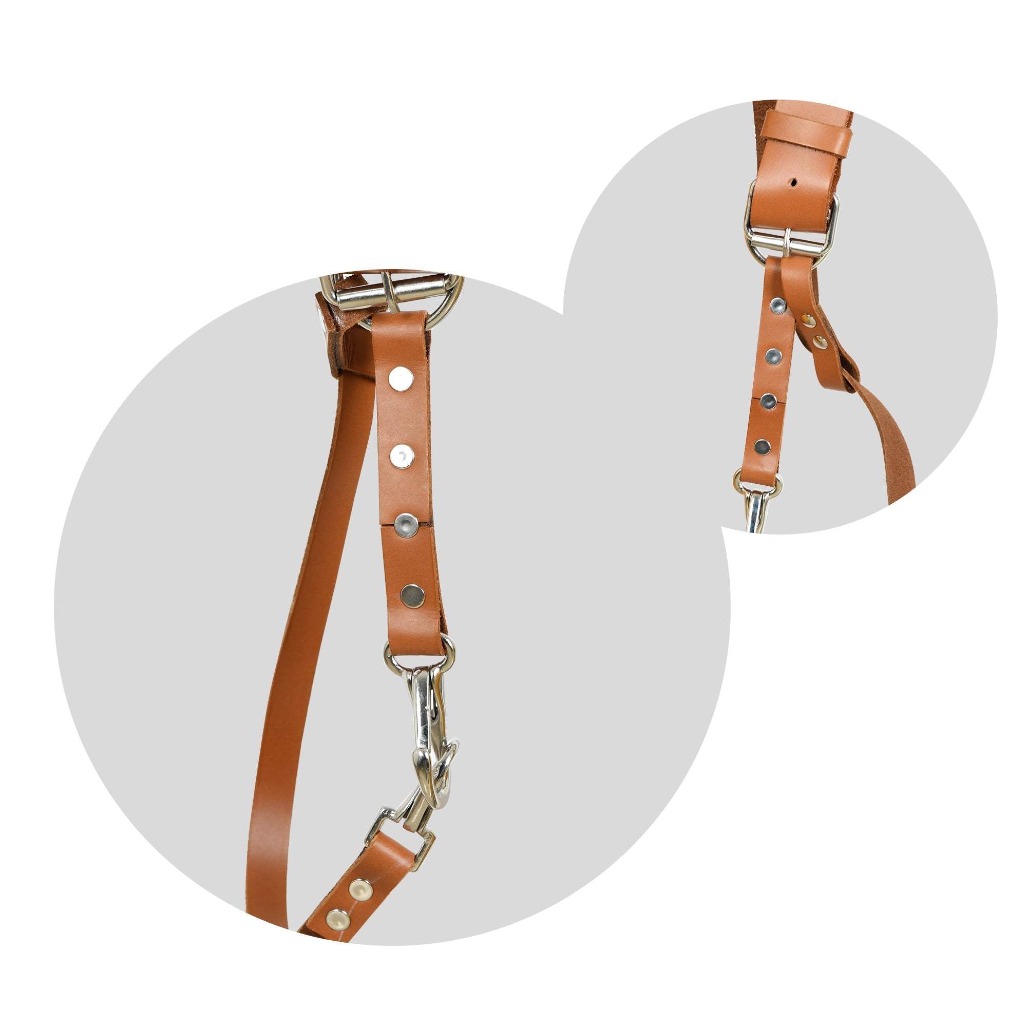 Double Camera Strap Harness- Tan Brown - Classy Leather Bags - Flyclothing LLC