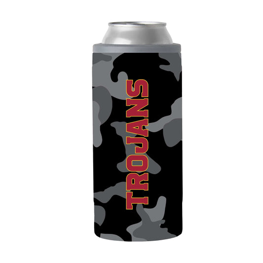 USC Black Camo 12oz Slim Can Coolie - Logo Brands - Flyclothing LLC