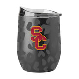 USC Leopard 16oz Black Powdercoat Curved Beverage