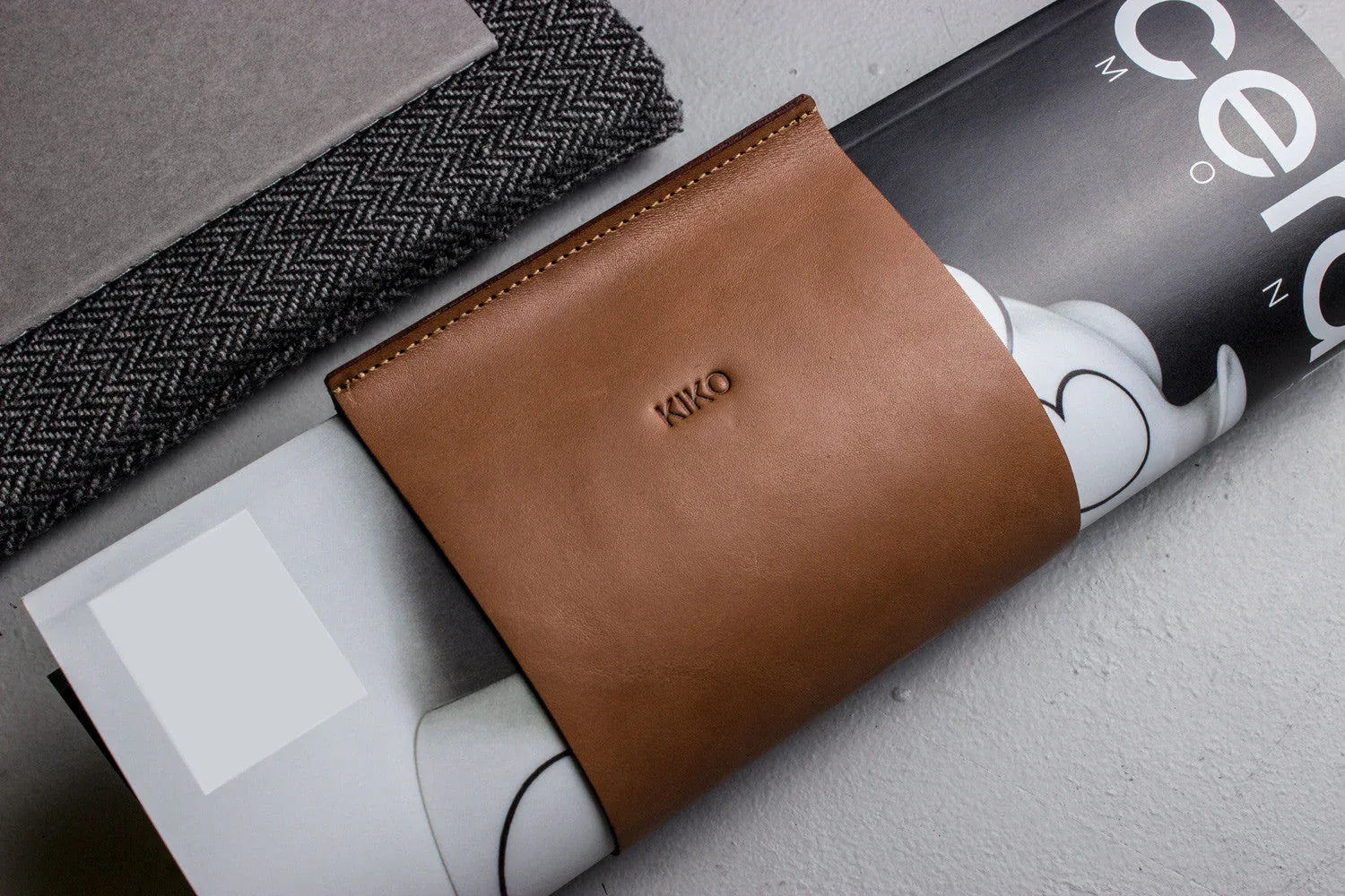 Newspaper/Magazine Holder - Kiko Leather - Flyclothing LLC