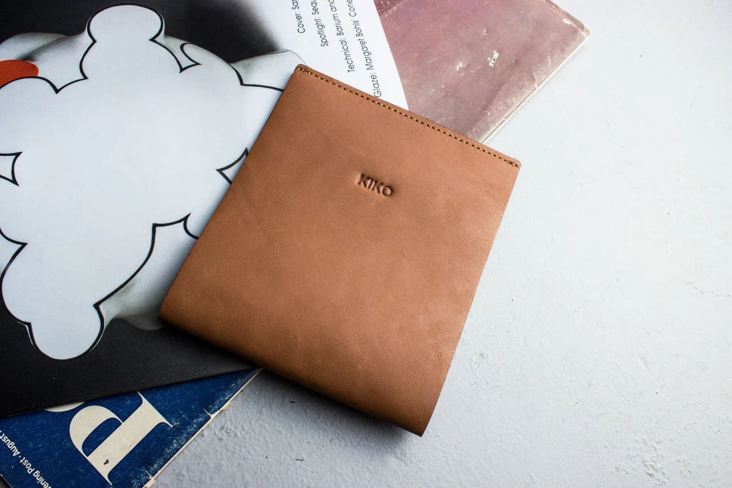 Newspaper/Magazine Holder - Kiko Leather - Flyclothing LLC