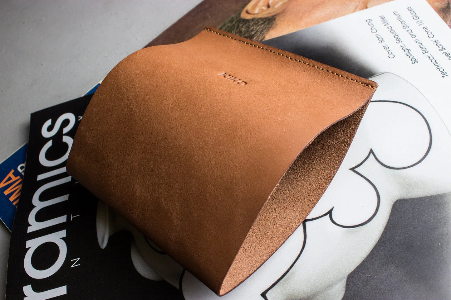 Newspaper/Magazine Holder - Kiko Leather - Flyclothing LLC