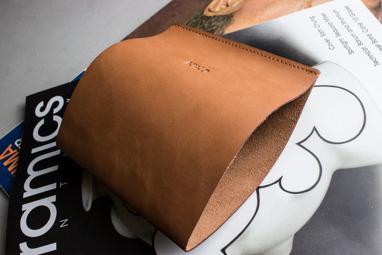 Newspaper/Magazine Holder - Kiko Leather - Flyclothing LLC