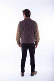 leatherwear mens brown 100% leather men's vest - Scully Leather