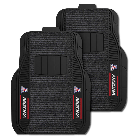 Arizona Wildcats 2 Piece Deluxe Car Mat Set - Arizona