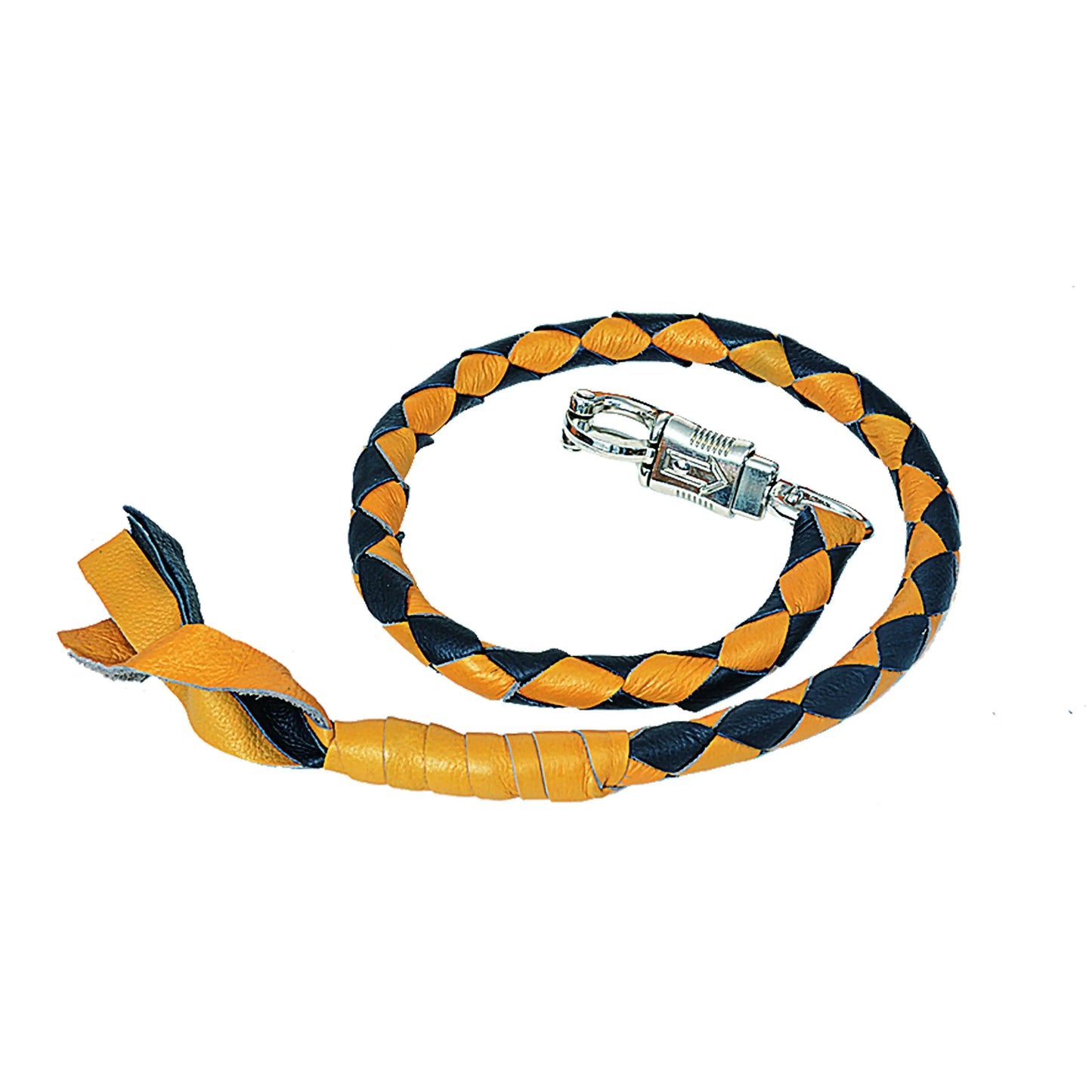 Yellow & Black Biker Get Back Whips - Unik Just for Bikers - Flyclothing LLC