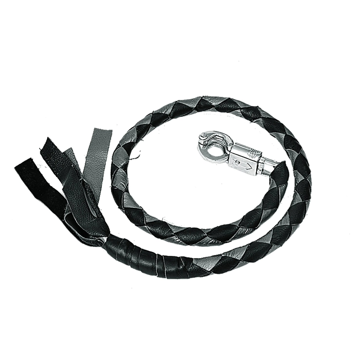 Black & Gray Biker Get Back Whips - Unik Just for Bikers - Flyclothing LLC