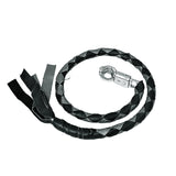 Black & Gray Biker Get Back Whips - Unik Just for Bikers - Flyclothing LLC