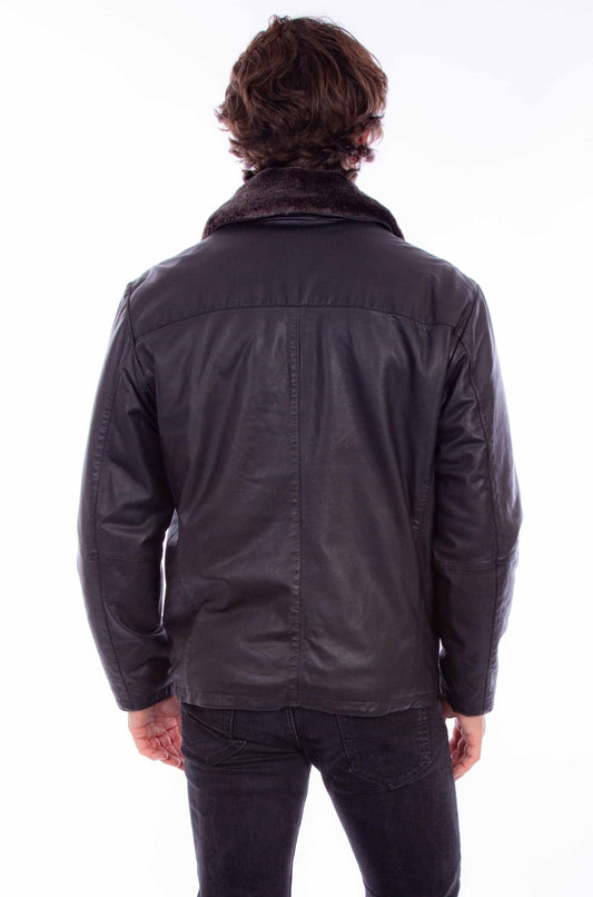 Scully Leather Leatherwear Mens Zip Front Jacket - Scully Leather