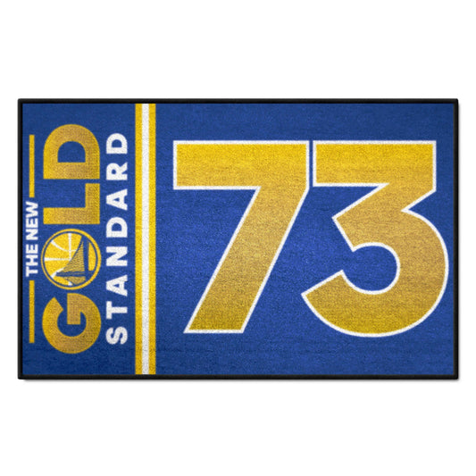 Golden State Warriors - 73 Starter Mat Accent Rug - 19in. x 30in. - Golden State Warriors