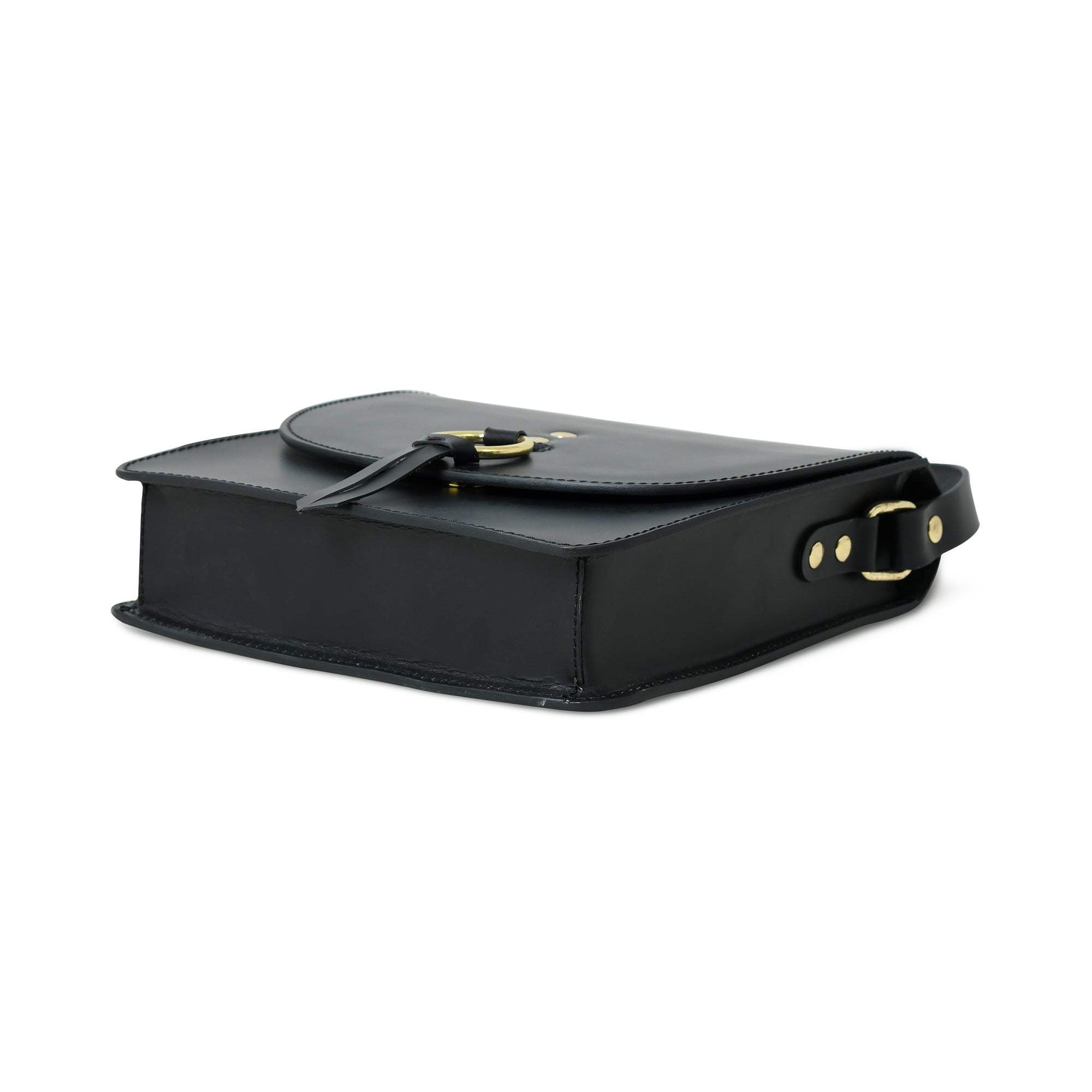 Black Elegance Crossbody Sling Bag - Classy Leather Bags - Flyclothing LLC