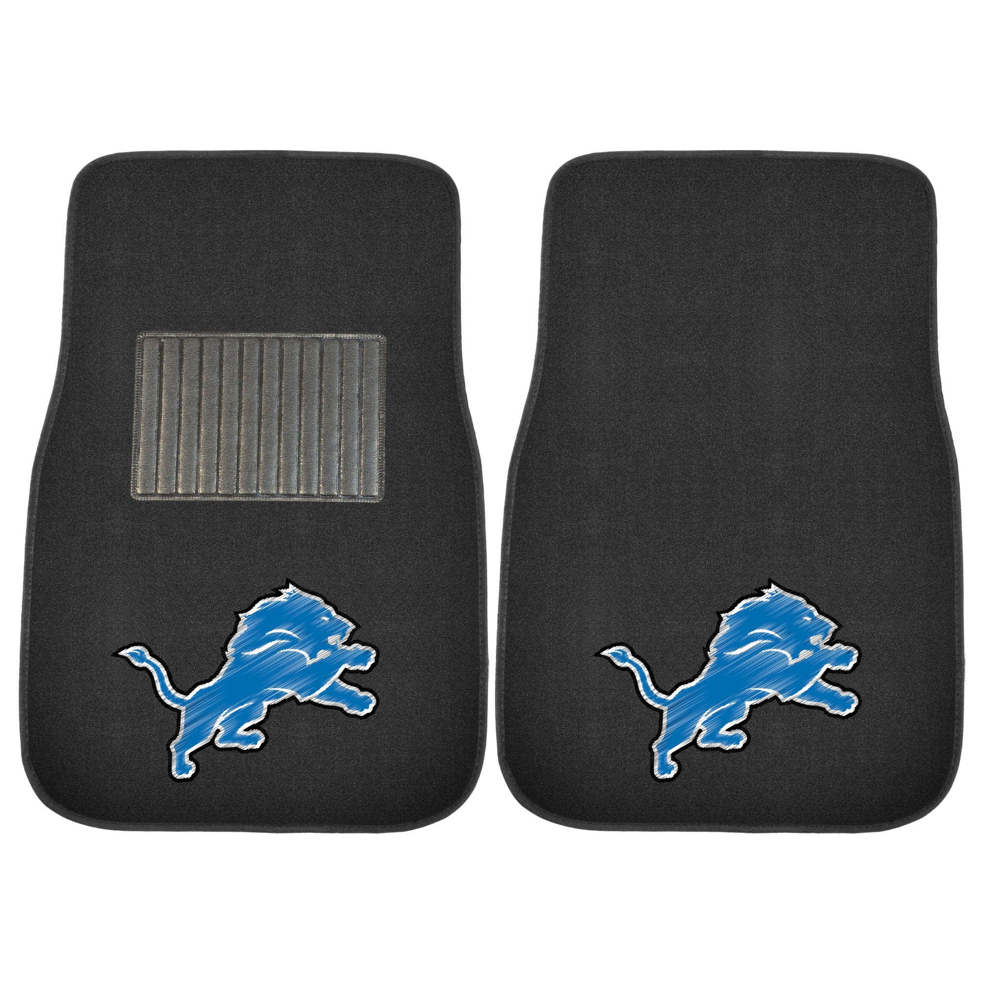 Detroit Lions Embroidered Car Mat Set - 2 Pieces - Detroit Lions