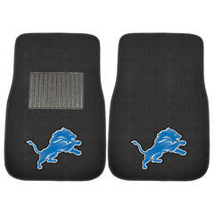 Detroit Lions Embroidered Car Mat Set - 2 Pieces - Detroit Lions